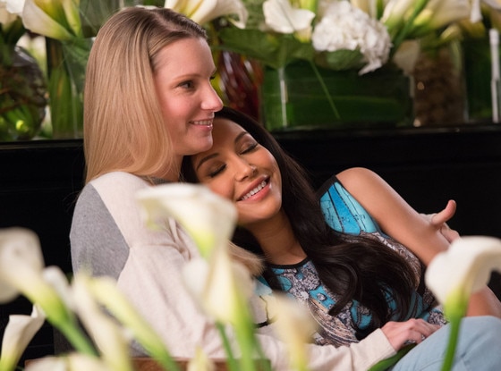Heather Morris, Naya Rivera, Glee Heather Morris, Naya Rivera, Glee
