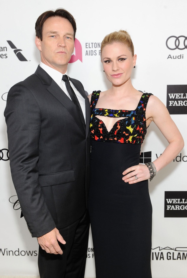 Stephen Moyer, Anna Paquin, Oscars 2014, Elton John Party Stephen Moyer, Anna Paquin, Oscars 2014, Elton John Party