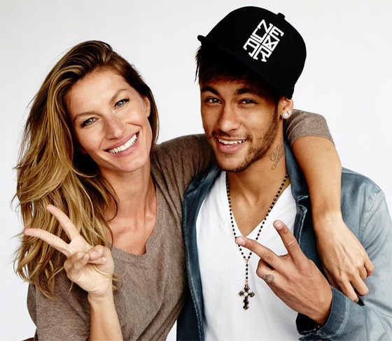Gisele Bundchen, Neymar, Vogue Brasil Gisele Bundchen, Neymar, Vogue Brasil
