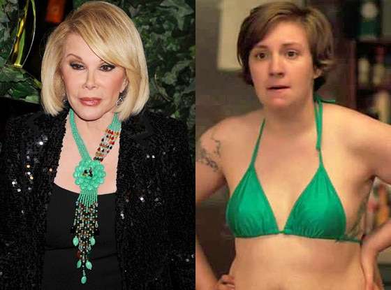 Joan Rivers, Lena Dunham, Girls Joan Rivers, Lena Dunham, Girls