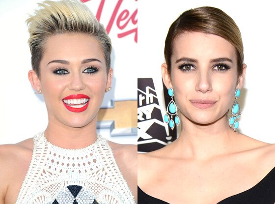 Miley Cyrus, Emma Roberts Miley Cyrus, Emma Roberts