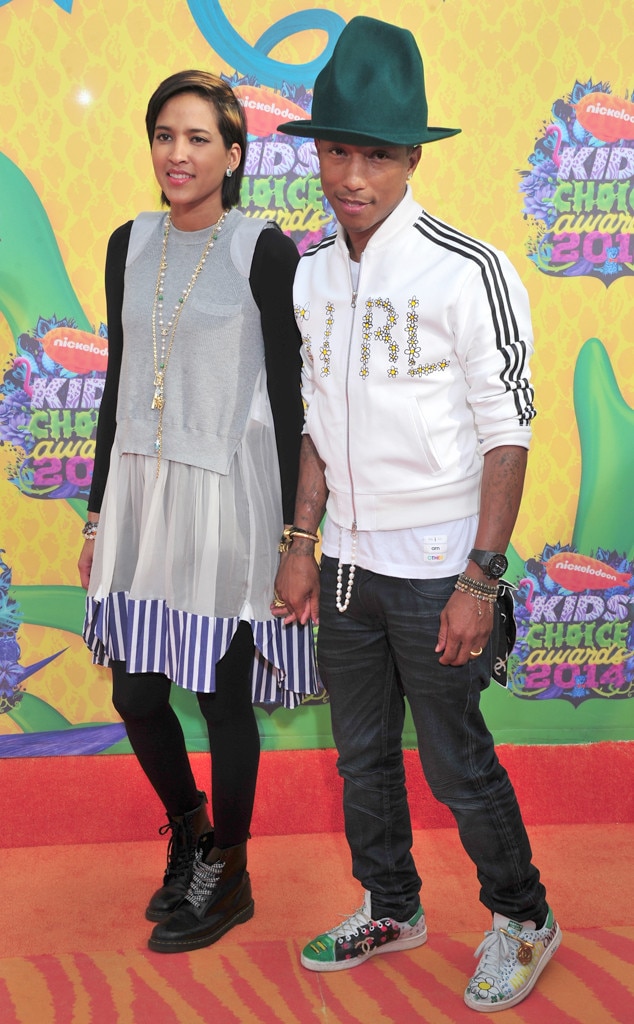 Pharrell Williams, Helen Lasichanh, Kids Choice Awards 2014
