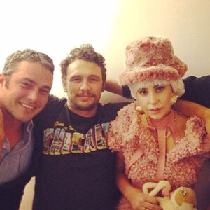 Taylor Kinney, James Franco, Lady Gaga Taylor Kinney, James Franco, Lady Gaga