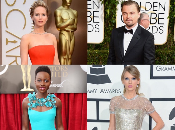 Jennifer Lawrence, Leonardo DiCaprio, Lupita Nyong Jennifer Lawrence, Leonardo DiCaprio, Lupita Nyong