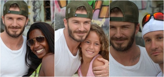 David Beckham favela Rio de Janeiro David Beckham favela Rio de Janeiro