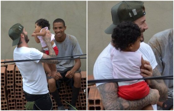 David Beckham favela Rio de Janeiro David Beckham favela Rio de Janeiro