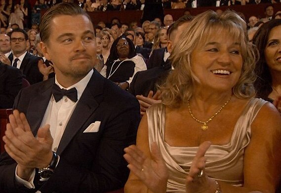 leonardo dicaprio, mamá leonardo dicaprio, mamá