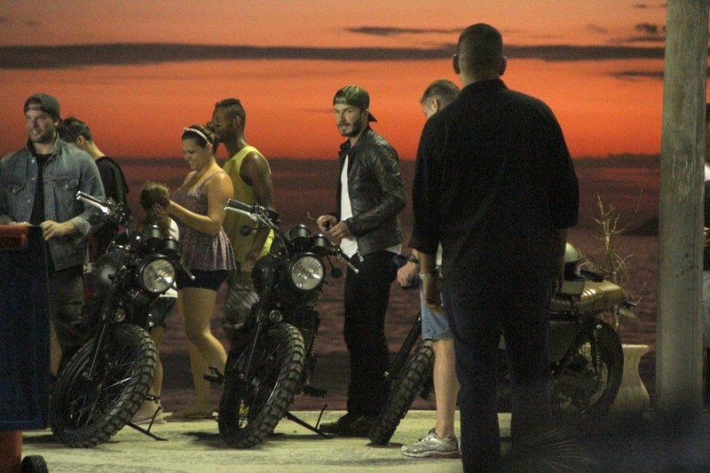 David Beckham joga fut volei praia Rio de Janeiro David Beckham joga fut volei praia Rio de Janeiro