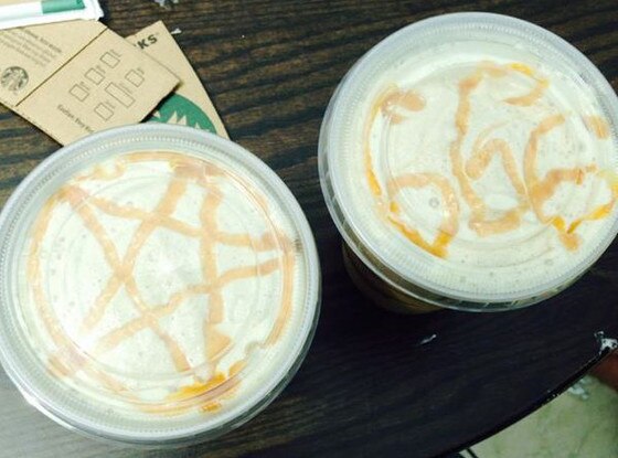 Starbucks, 666, Pentagram Starbucks, 666, Pentagram