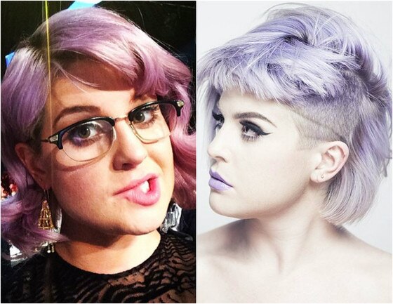 Kelly Osbourne cabelo raspado, Kelly Osbourne antes e depois Kelly Osbourne cabelo raspado, Kelly Osbourne antes e depois