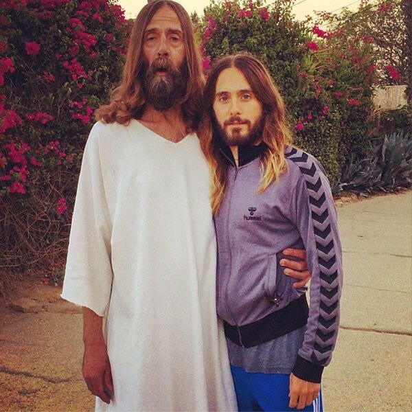 Jared Leto Poses With Jesus LookAlike and the Resulting Photo Is Just Perfect for Easter E! News