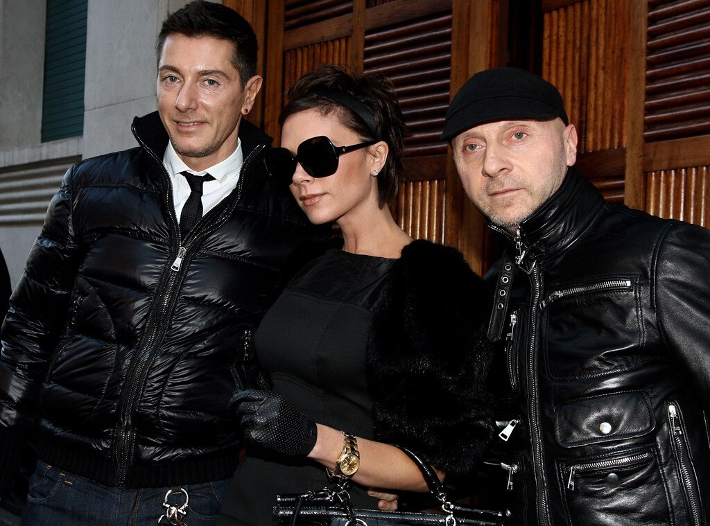 Stefano Gabbana, Victoria Beckham, Domenico Dolce Stefano Gabbana, Victoria Beckham, Domenico Dolce
