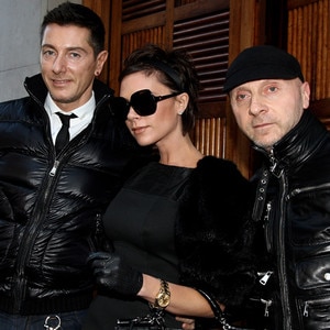 Stefano Gabbana, Victoria Beckham, Domenico Dolce Stefano Gabbana, Victoria Beckham, Domenico Dolce