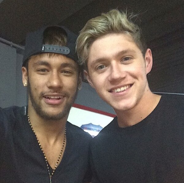 Neymar e Niall Horan do One Direction Neymar e Niall Horan do One Direction