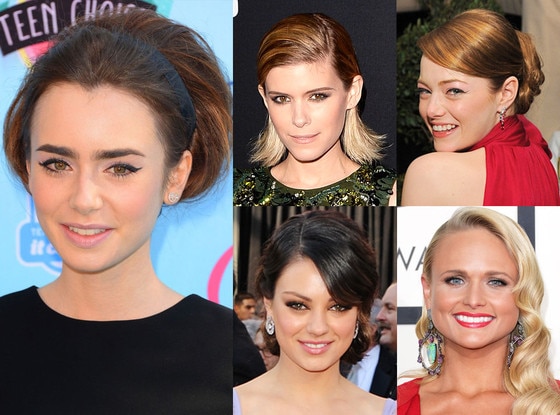 Lily Collins, Kate Mara, Emma Stone, Mila Kunis, Miranda Lambert, Mara Roszack Hair Lily Collins, Kate Mara, Emma Stone, Mila Kunis, Miranda Lambert, Mara Roszack Hair
