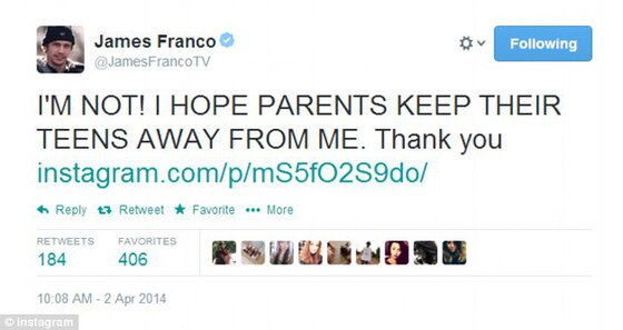 James Franco, Lucy Clode messages James Franco, Lucy Clode messages