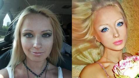 Barbie humana Valeria Lukyanova fotos antes depois Barbie humana Valeria Lukyanova fotos antes depois
