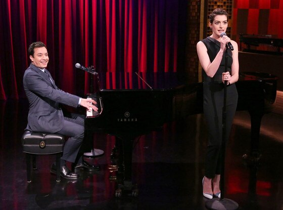 Jimmy Fallon, Anne Hathaway, Tonight Show Jimmy Fallon, Anne Hathaway, Tonight Show