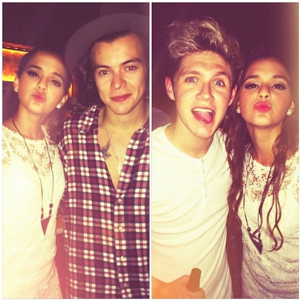 Bruna Marquezine manda beijo em foto com meninos do One Direction Bruna Marquezine manda beijo em foto com meninos do One Direction