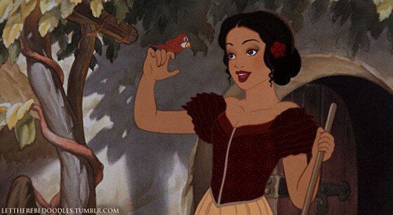 Princesas da Disney com etnias trocadas Princesas da Disney com etnias trocadas