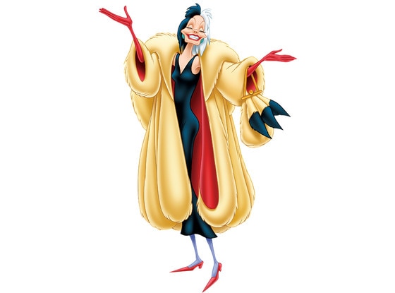 Disney Villains, Cruella de Vil, One Hundred and One Dalmatians Disney Villains, Cruella de Vil, One Hundred and One Dalmatians