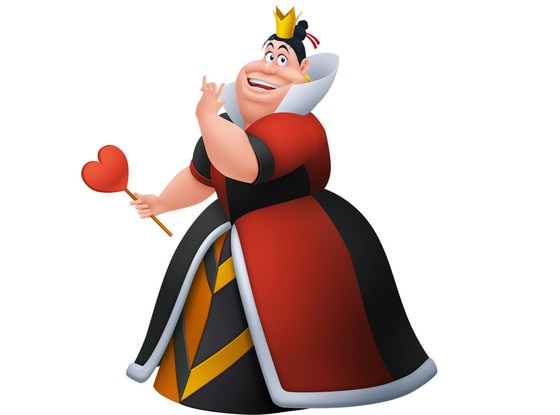 Disney Villains, The Queen of Hearts, Alice in Wonderland Disney Villains, The Queen of Hearts, Alice in Wonderland