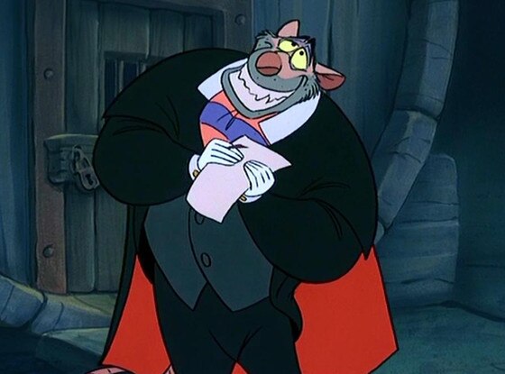 Disney Villains, Professor Ratigan, The Great Mouse Detective Disney Villains, Professor Ratigan, The Great Mouse Detective