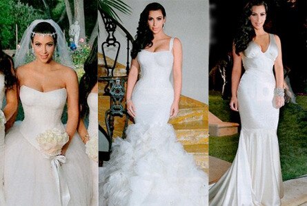 Kim Kardashian, vestidos de noiva Kim Kardashian, vestidos de noiva
