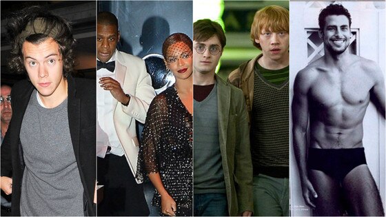 Harry Potter, Beyoncé, Cauã, Harry Styles Harry Potter, Beyoncé, Cauã, Harry Styles