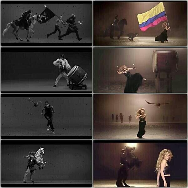 Shakira, La la la, Woodkid, iron, video Shakira, La la la, Woodkid, iron, video