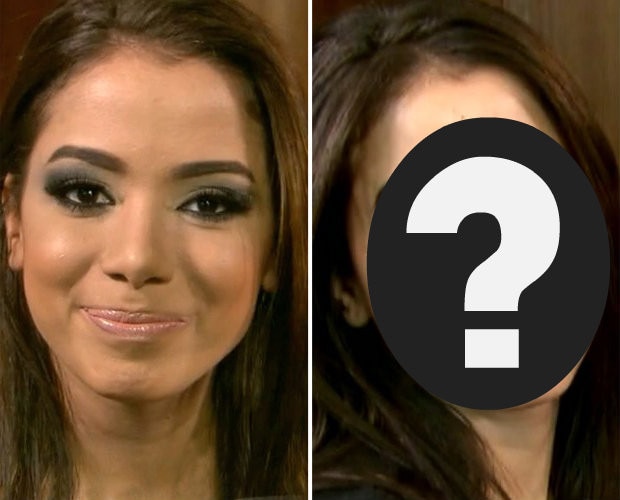 Anitta antes e depois da maquiagem Anitta antes e depois da maquiagem