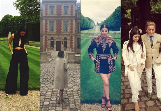 Kim e Kanye em brunch de Valentino Kim e Kanye em brunch de Valentino