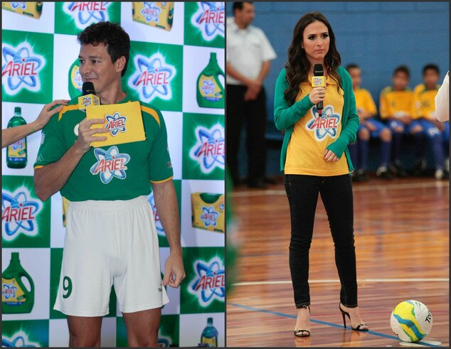 Tatá Werneck e Rodrigo Faro falam sobre a Copa Tatá Werneck e Rodrigo Faro falam sobre a Copa