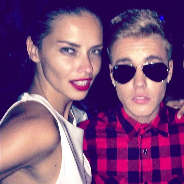 Justin Bieber, Adriana Lima Justin Bieber, Adriana Lima