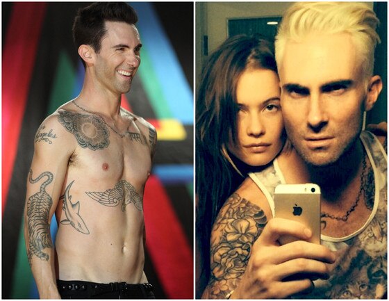 Adam Levine muda o visual e fica loiro Adam Levine muda o visual e fica loiro