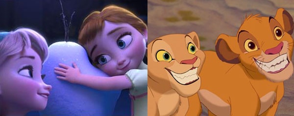 Frozen, Lion King Frozen, Lion King