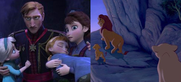 Frozen, Lion King Frozen, Lion King