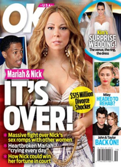 Mariah Carey e Nick Cannon terminam casamento, diz revista Mariah Carey e Nick Cannon terminam casamento, diz revista