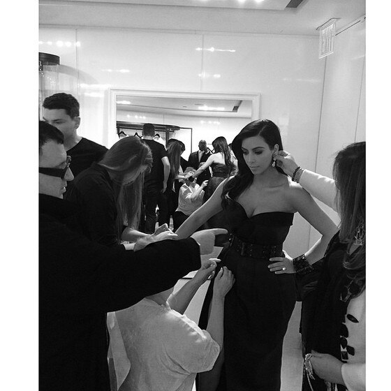 Kim Kardashian dressing up Kim Kardashian dressing up