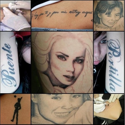 Tatuajes de celebridades latinas Tatuajes de celebridades latinas