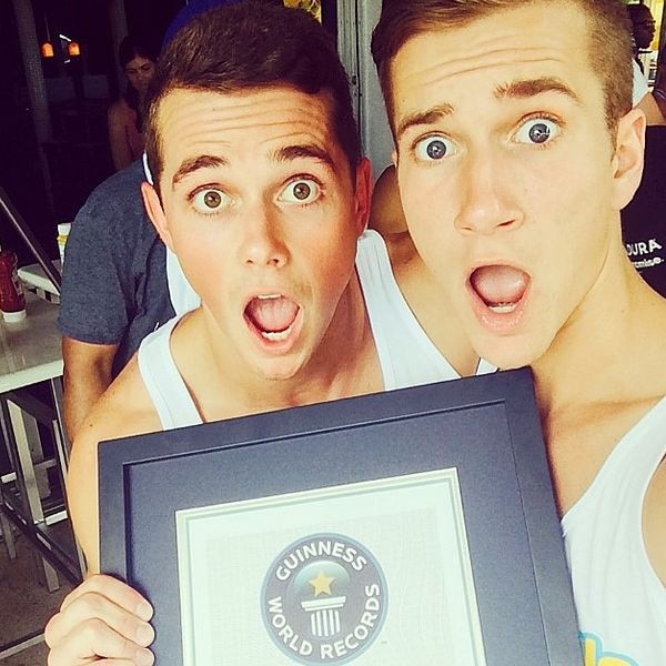 Mark E. Miller, Ethan Hethcote, selfies record Mark E. Miller, Ethan Hethcote, selfies record