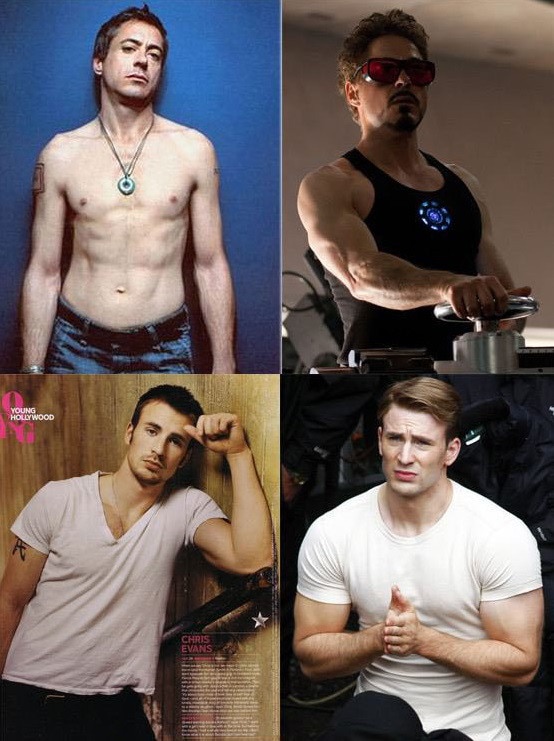 Marvel antes e depois Marvel antes e depois