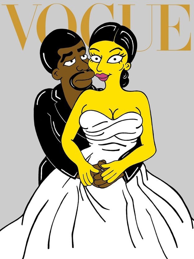 Kim Kardashian, Kanye West, Simpsons Kim Kardashian, Kanye West, Simpsons