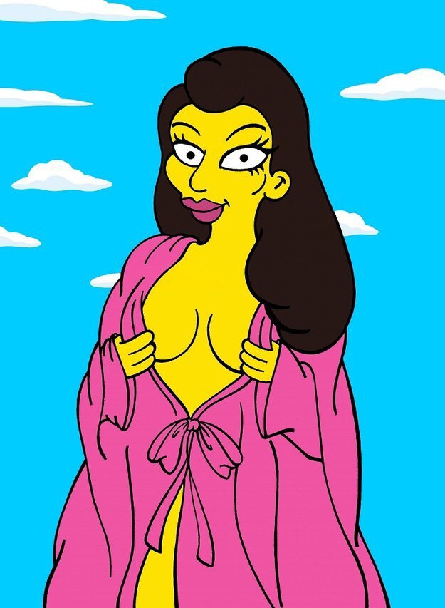 Kim Kardashian, Kanye West, Simpsons Kim Kardashian, Kanye West, Simpsons