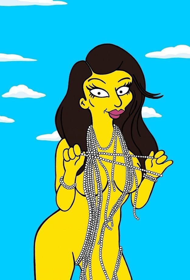 Kim Kardashian, Kanye West, Simpsons Kim Kardashian, Kanye West, Simpsons