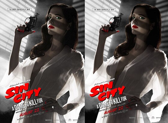 Eva Green, Sin City Poster, Edited Eva Green, Sin City Poster, Edited