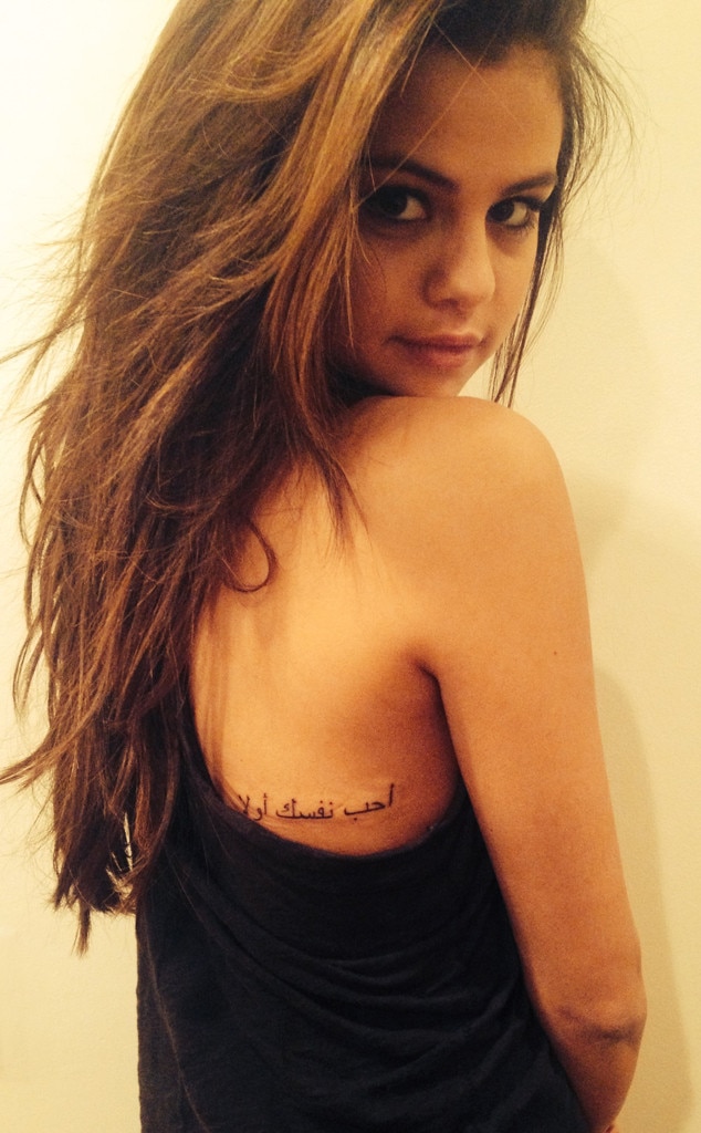 Selena Gomez, Tattoo Selena Gomez, Tattoo