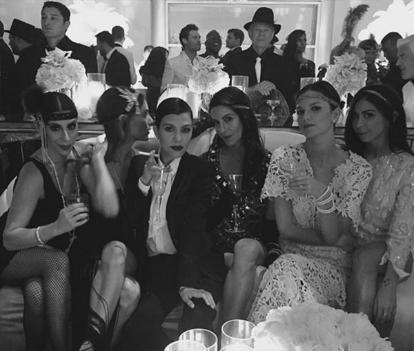 Kourtney Kardashian From Kris Jenners Great Gatsby Themed 60th Birthday Party 