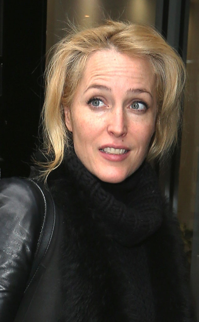 Gillian Anderson 46 Steps Out Without Makeup And Looks Pretty Damn