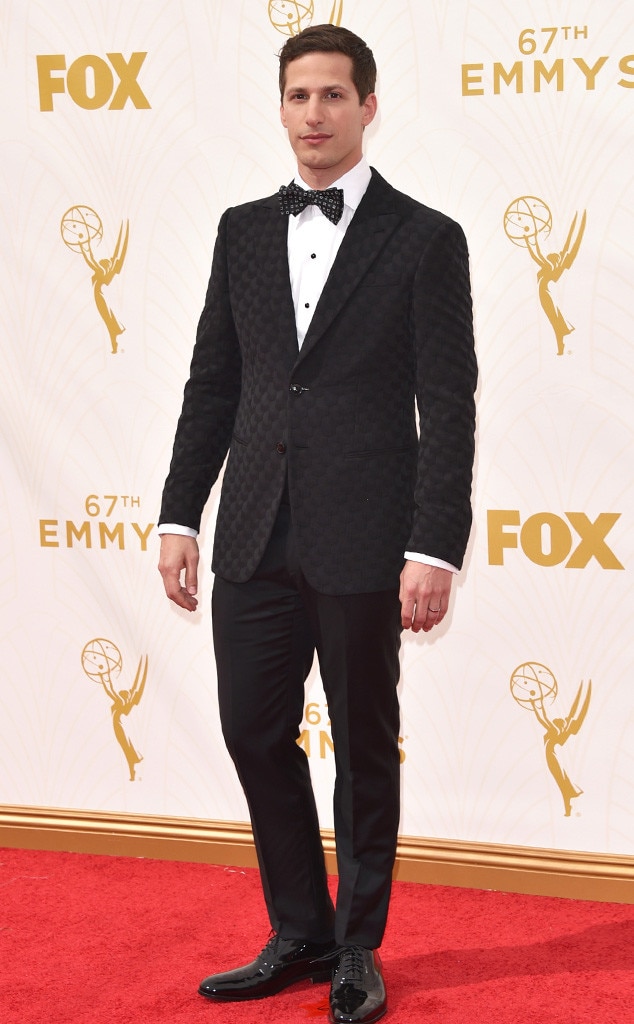2015 Emmys: Red Carpet Arrivals Andy Samberg, Emmy Awards 2015